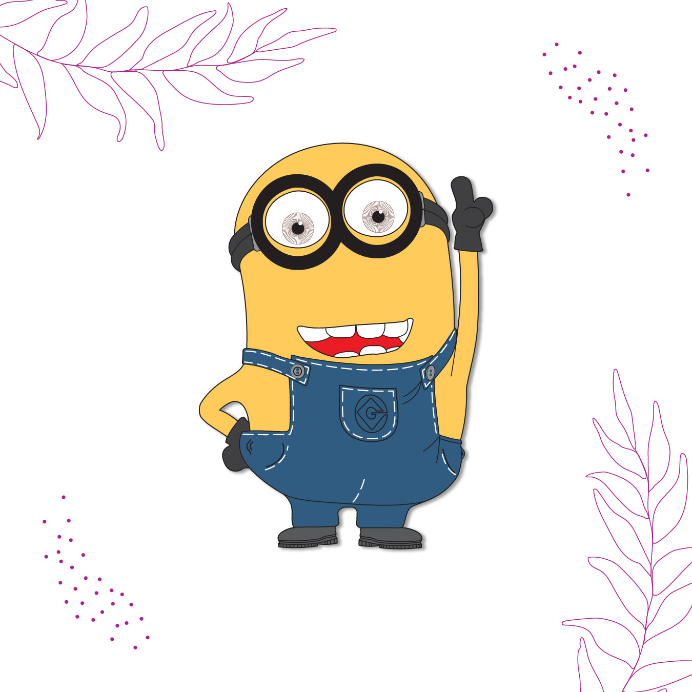 minion-cartoon-character-magnet-on-refrigerator