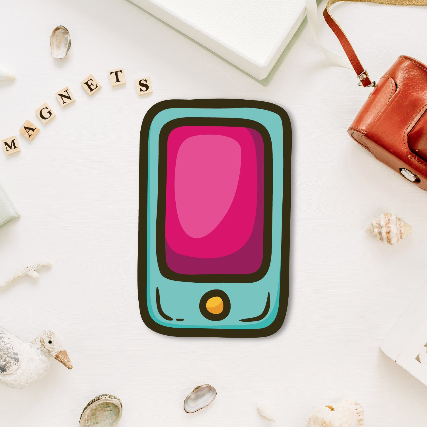 Mobile fridge magnet quirky decor