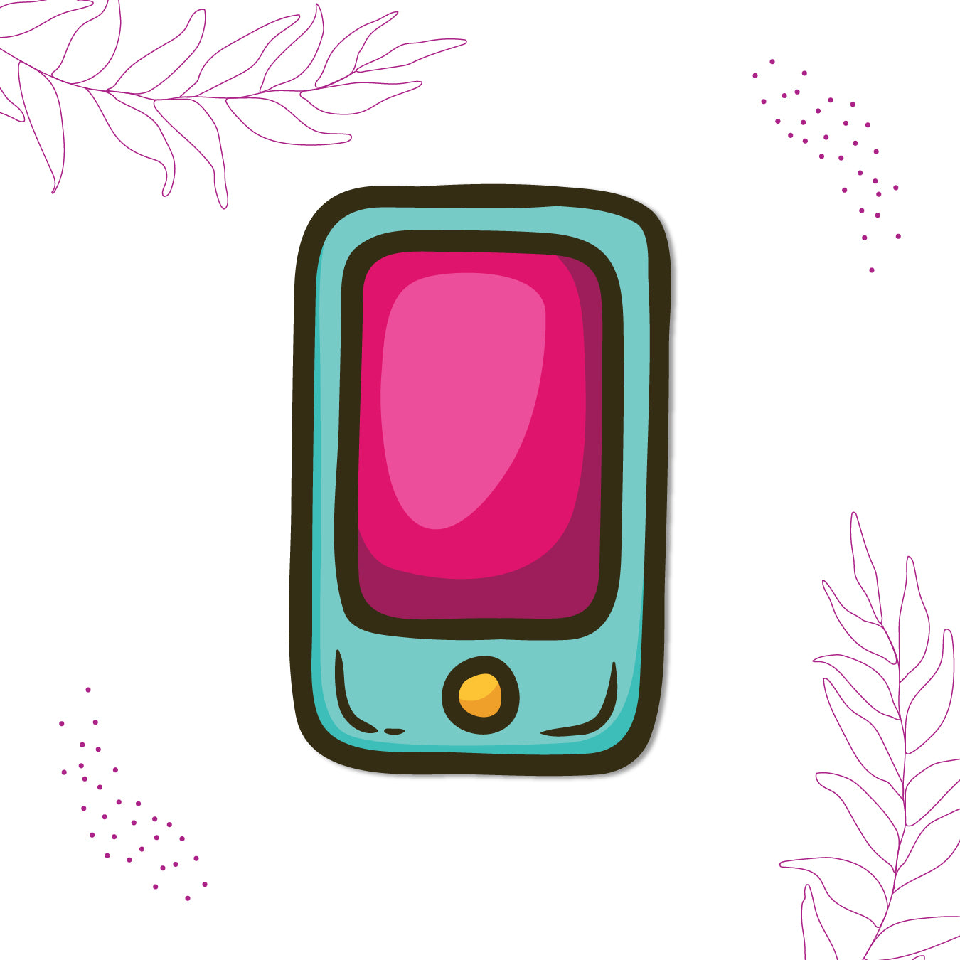 Mobile design fridge magnet India