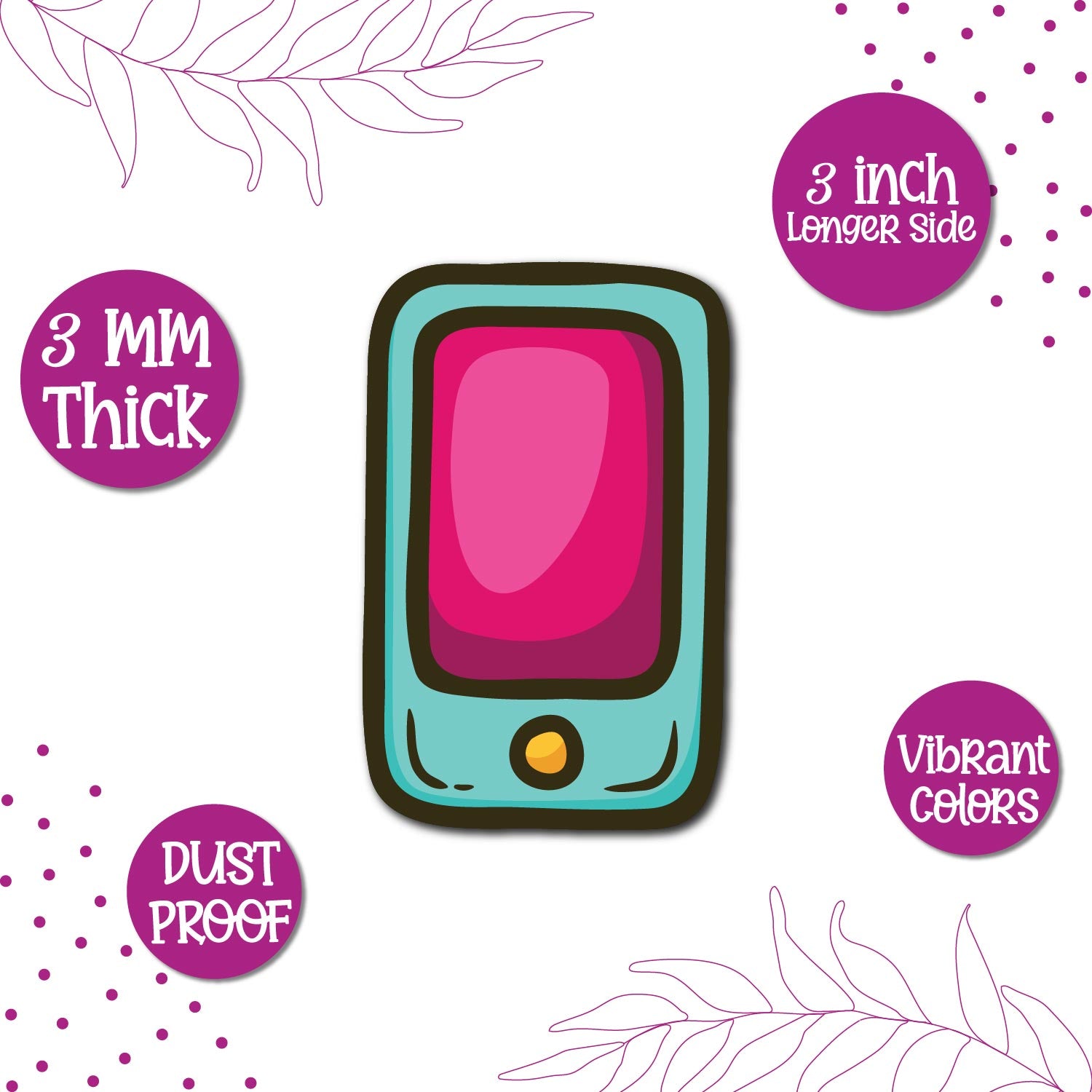 Mobile fridge magnet kitchen decor