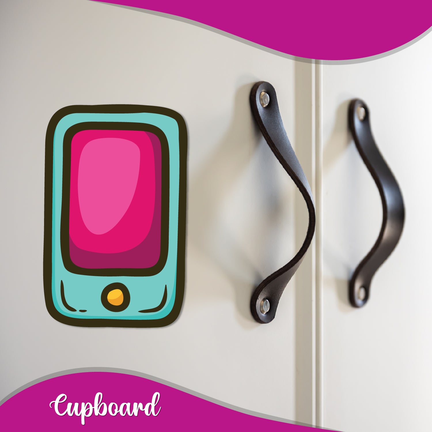 Mobile lovers quirky fridge magnet gift
