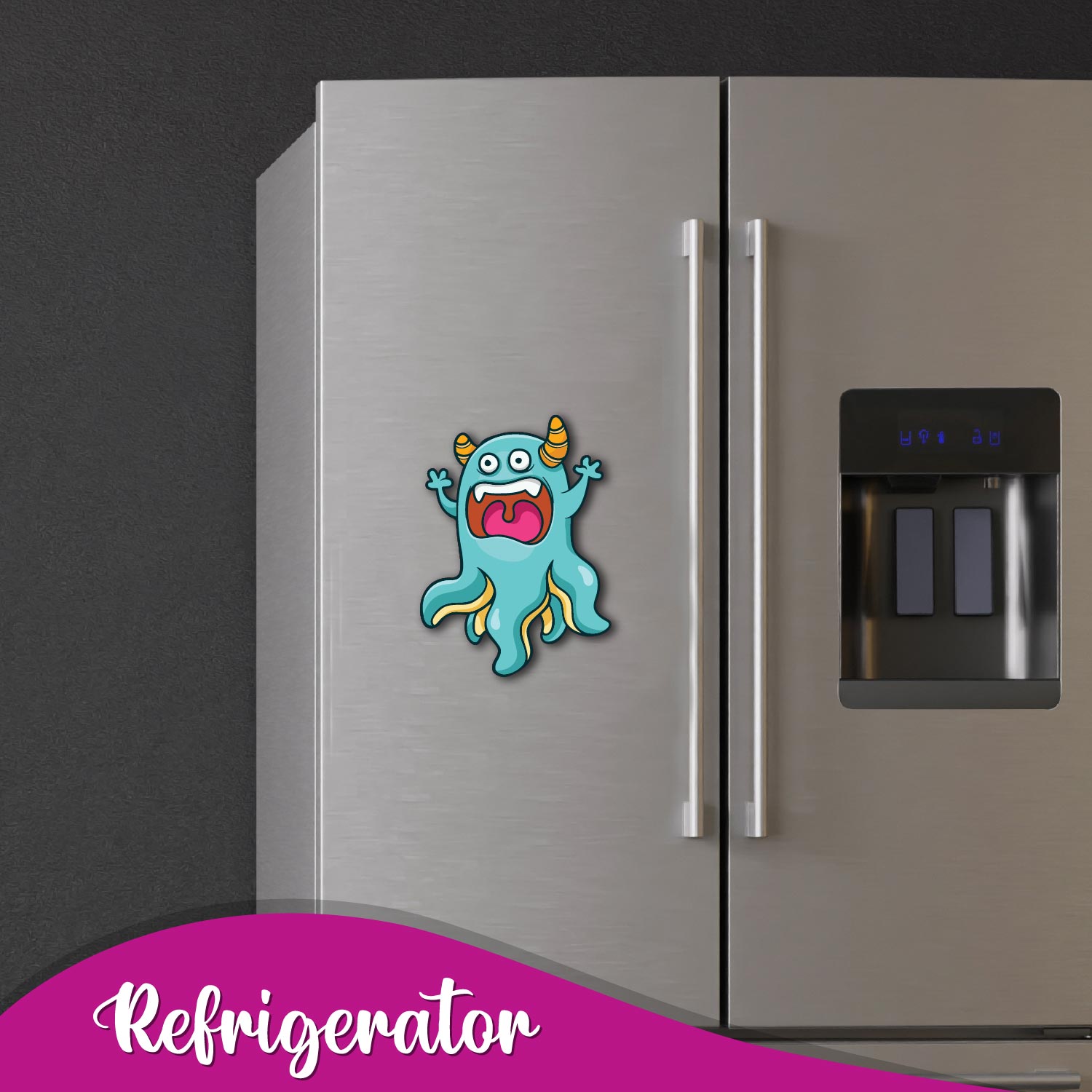 quirky Monster collectible fridge magnet
