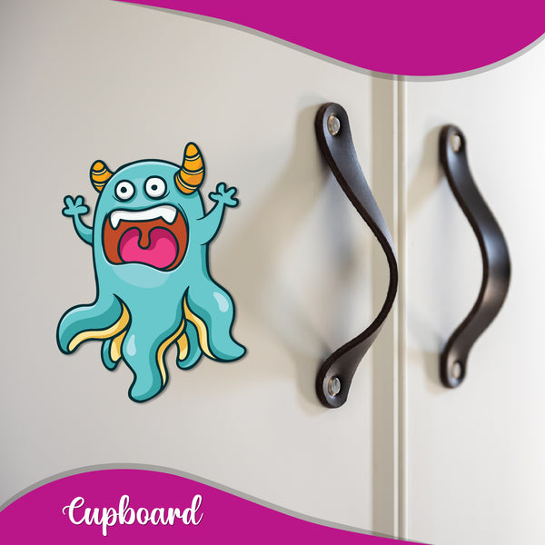 Monster Wooden Fridge Magnet