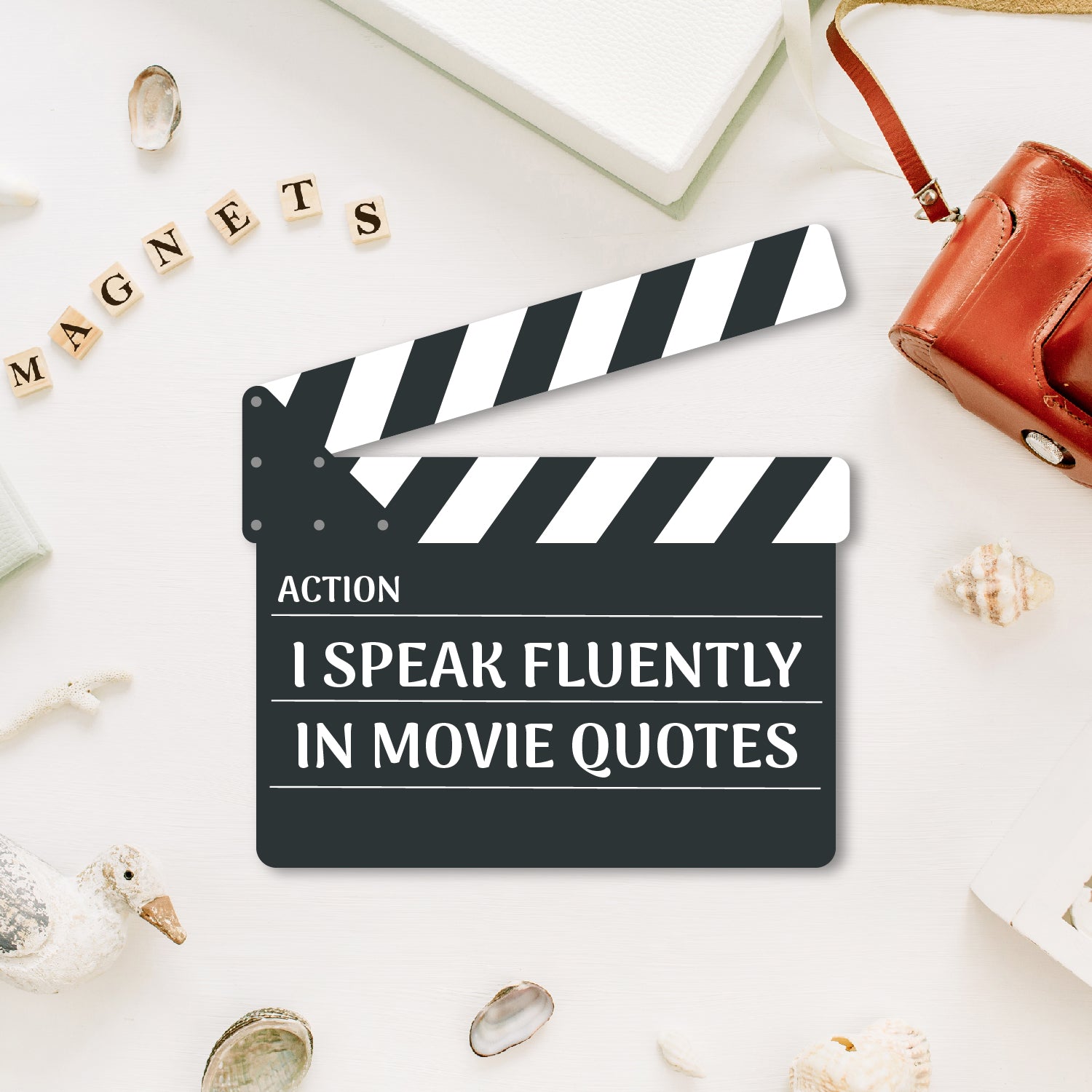Movie Clapboard Wooden Fridge Magnet