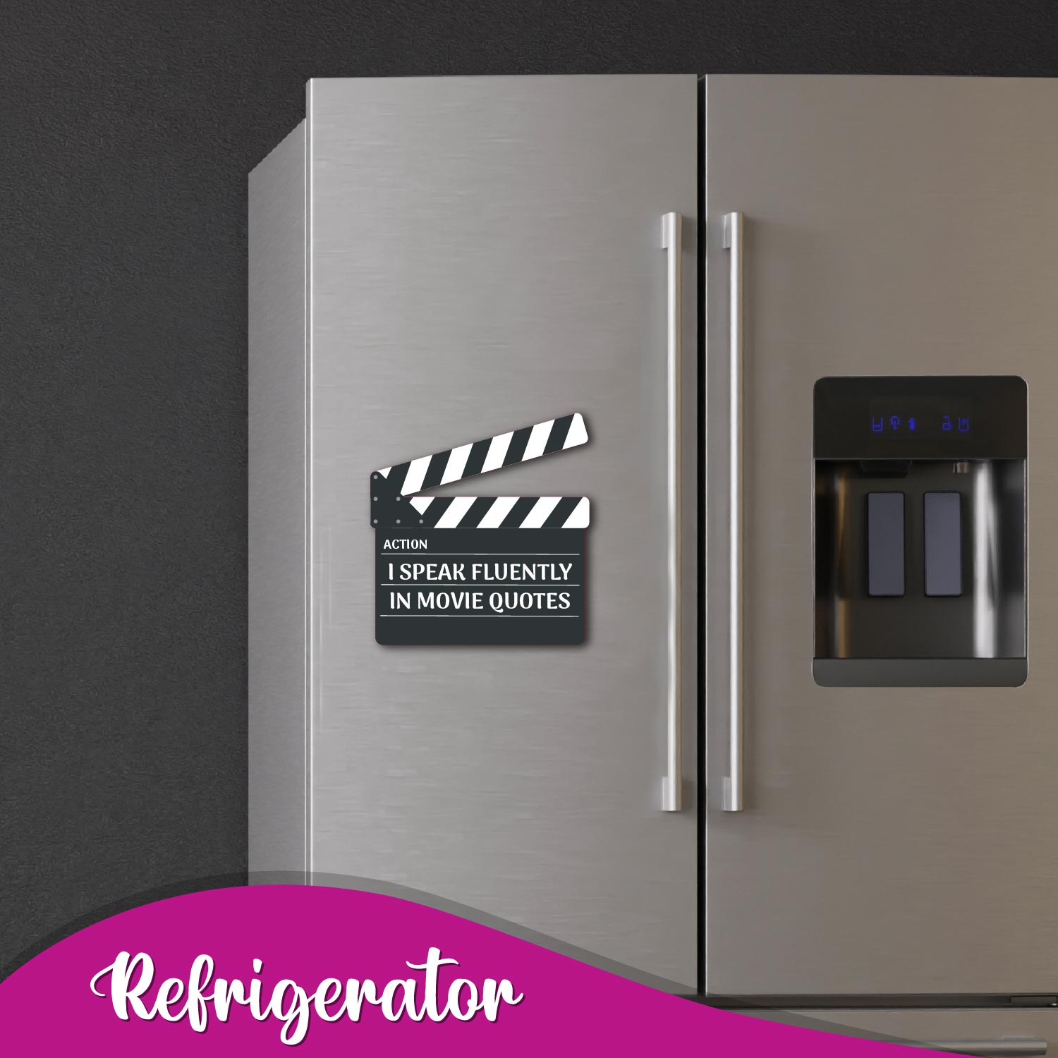 quirky Movie Clapboard collectible fridge magnet