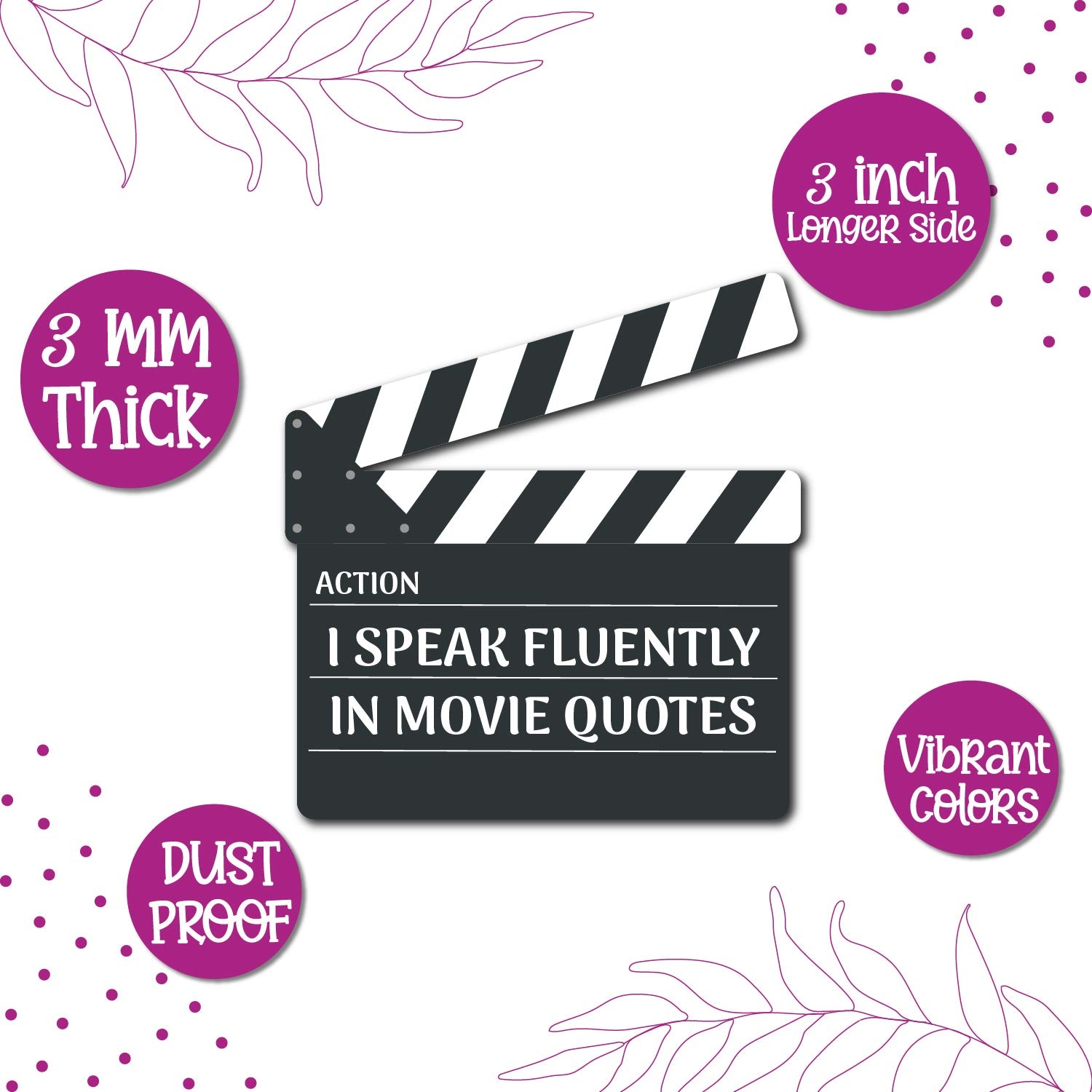 Movie Clapboard fridge magnet kitchen decor