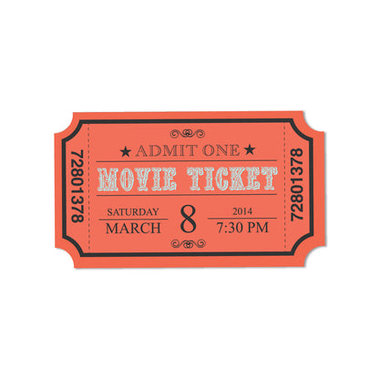 Stylish movie ticket fridge magnet magnet for gifting and home decor