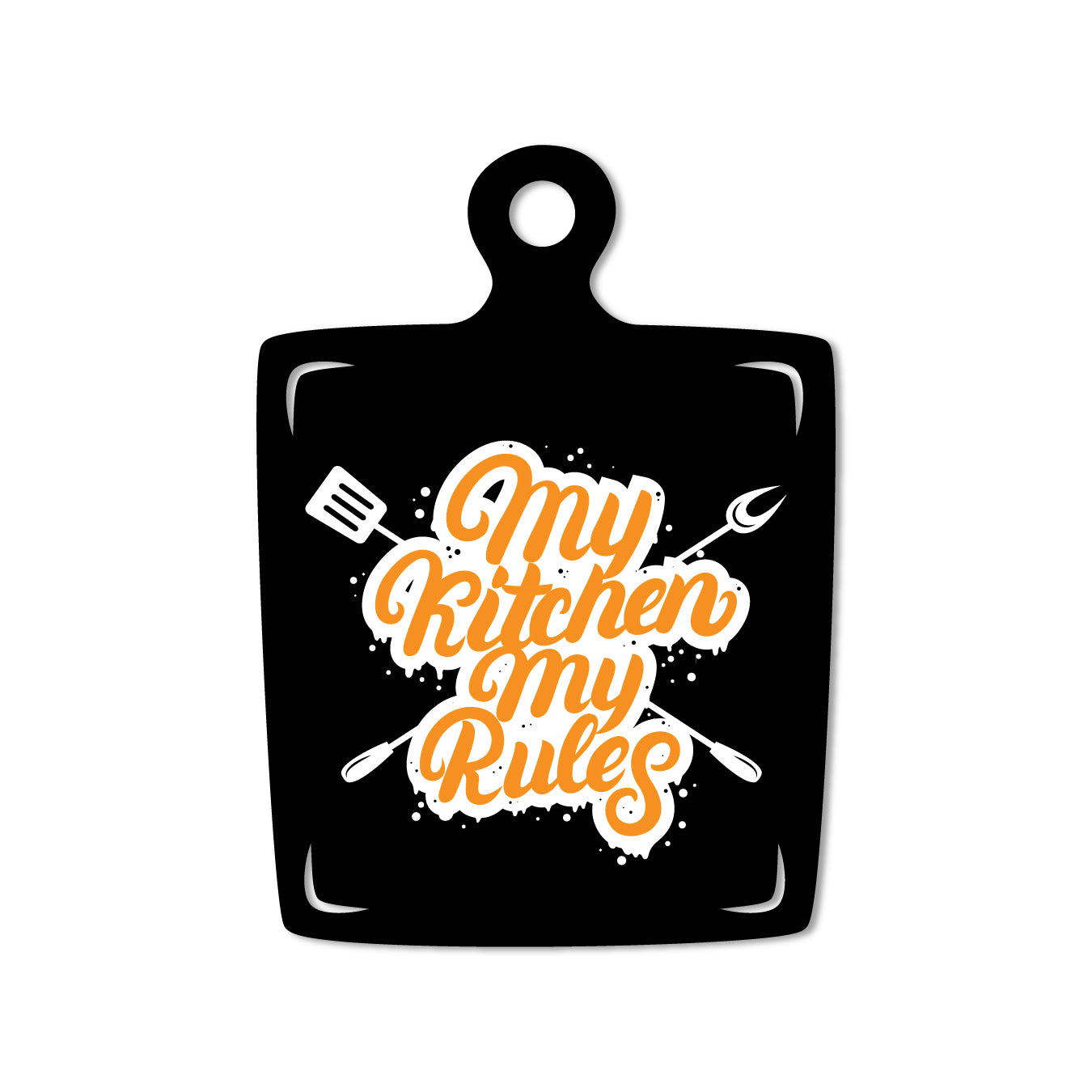 My Kitchen My Rules Wooden Fridge Magnet