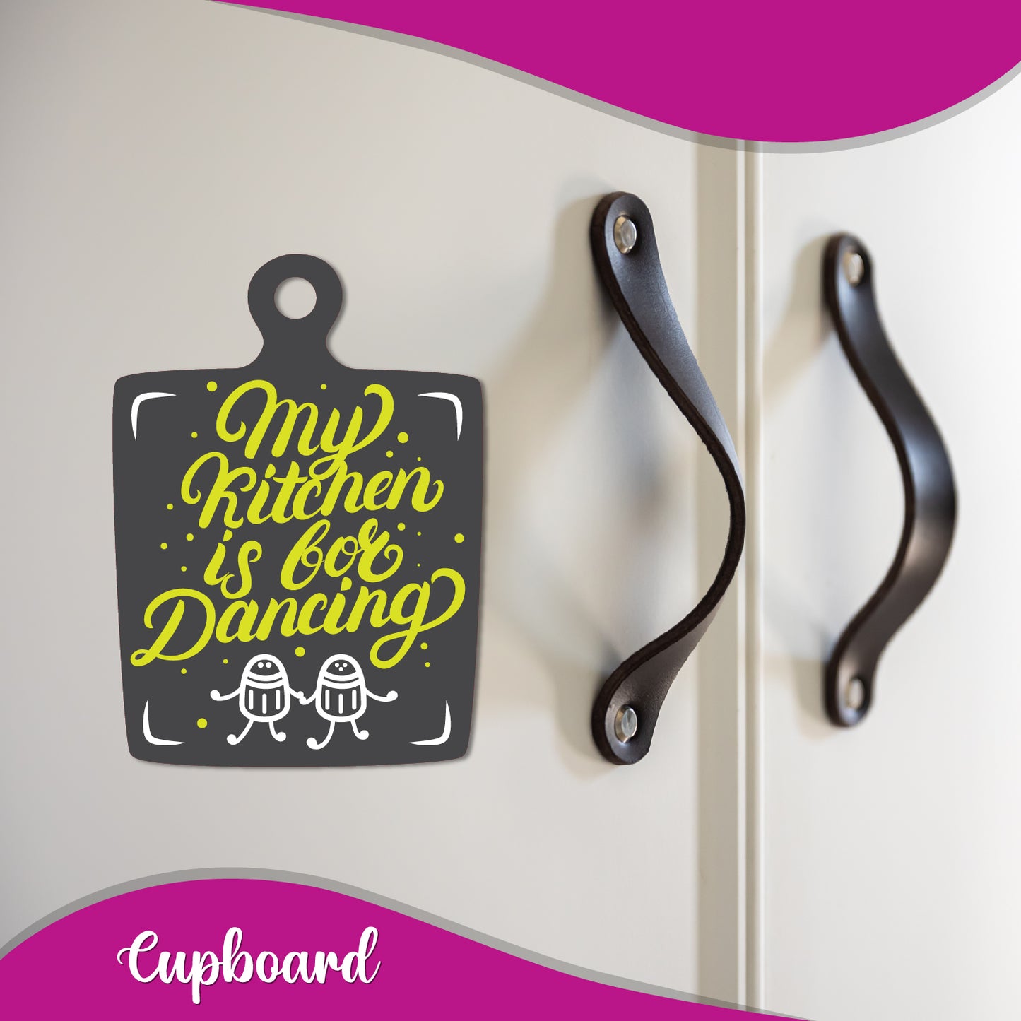 My Kitchen is for Dancing Wooden Fridge Magnet