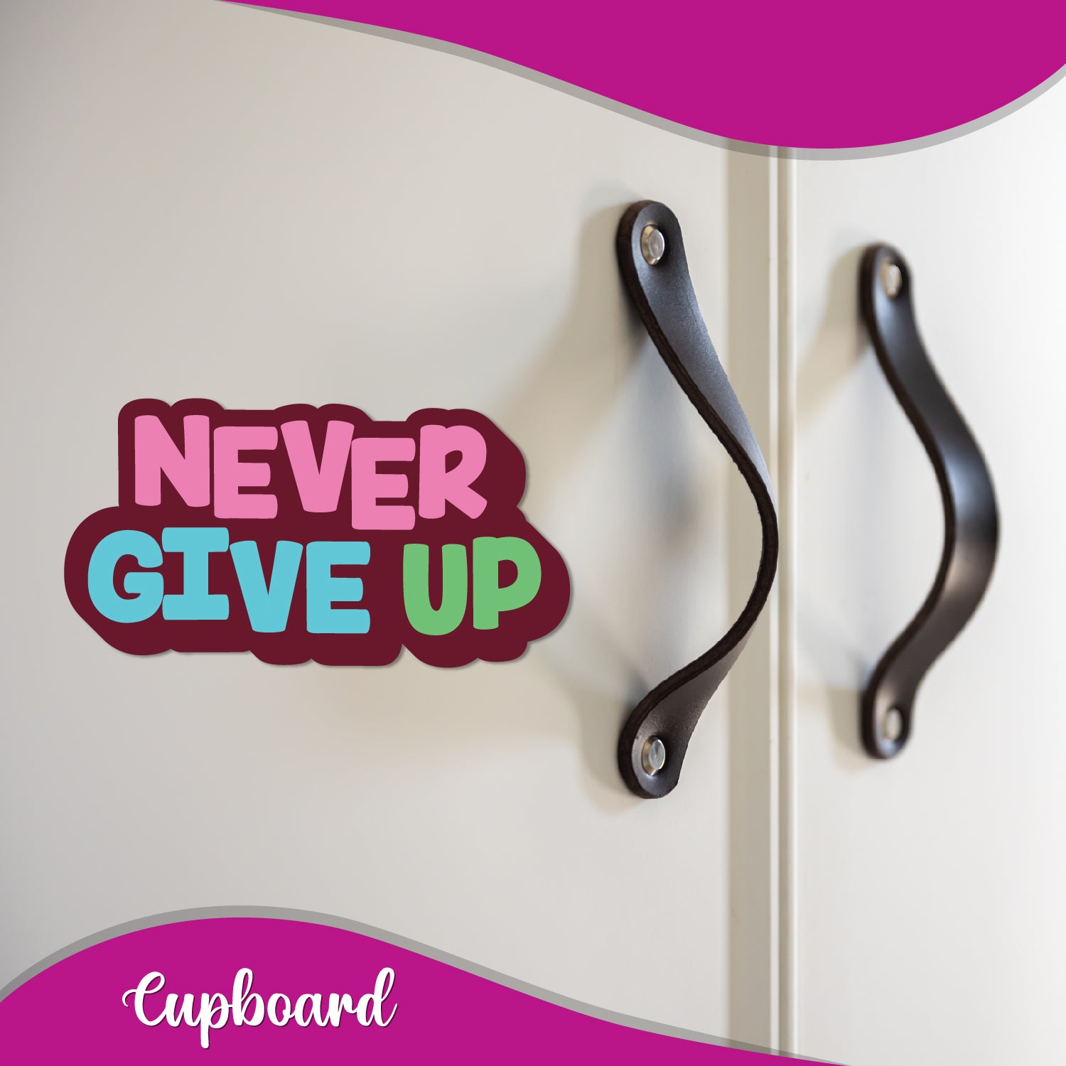 Never Give Up lovers quirky fridge magnet gift