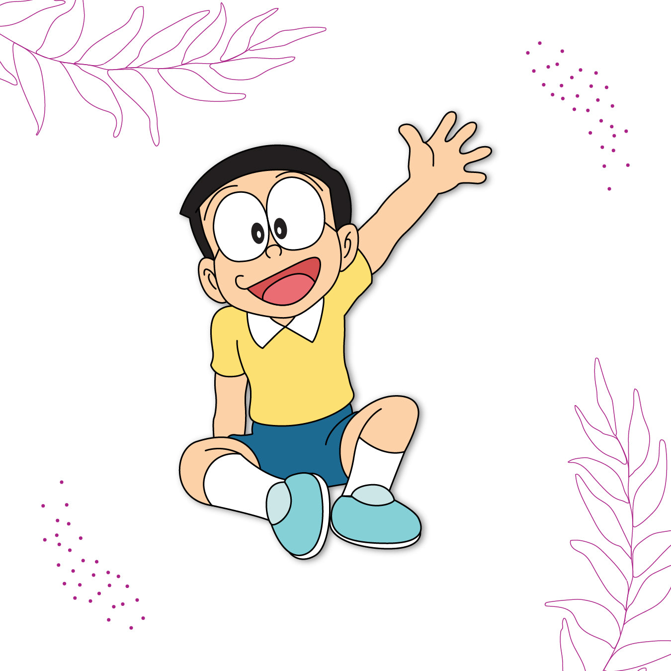nobita-anime-character-magnet-on-refrigerator