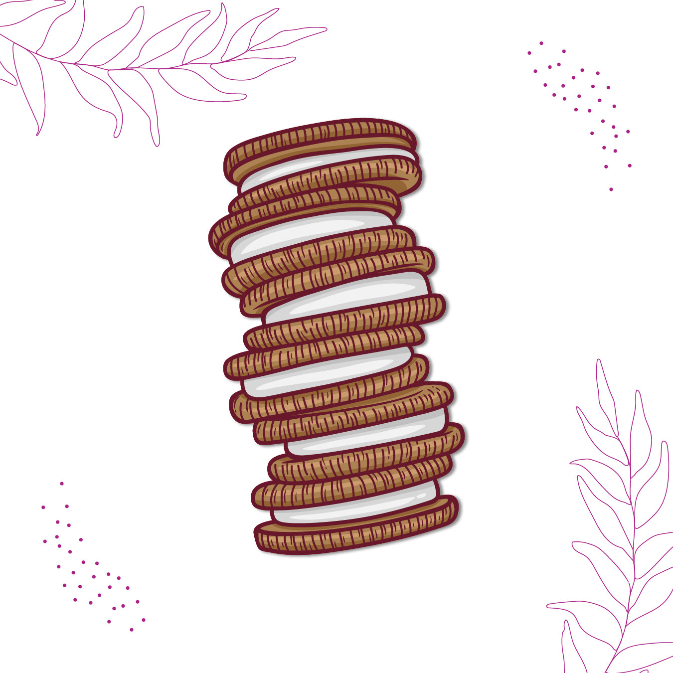Cookie oreo fridge magnet accessory