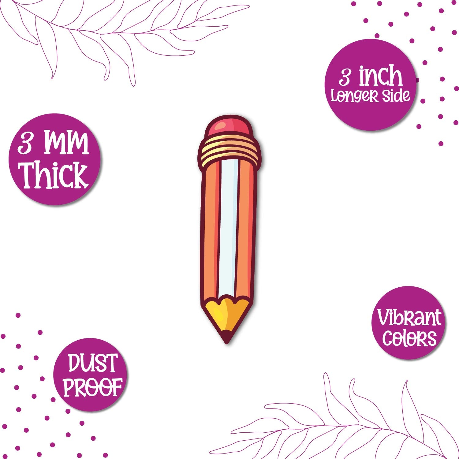 Pencil fridge magnet kitchen decor