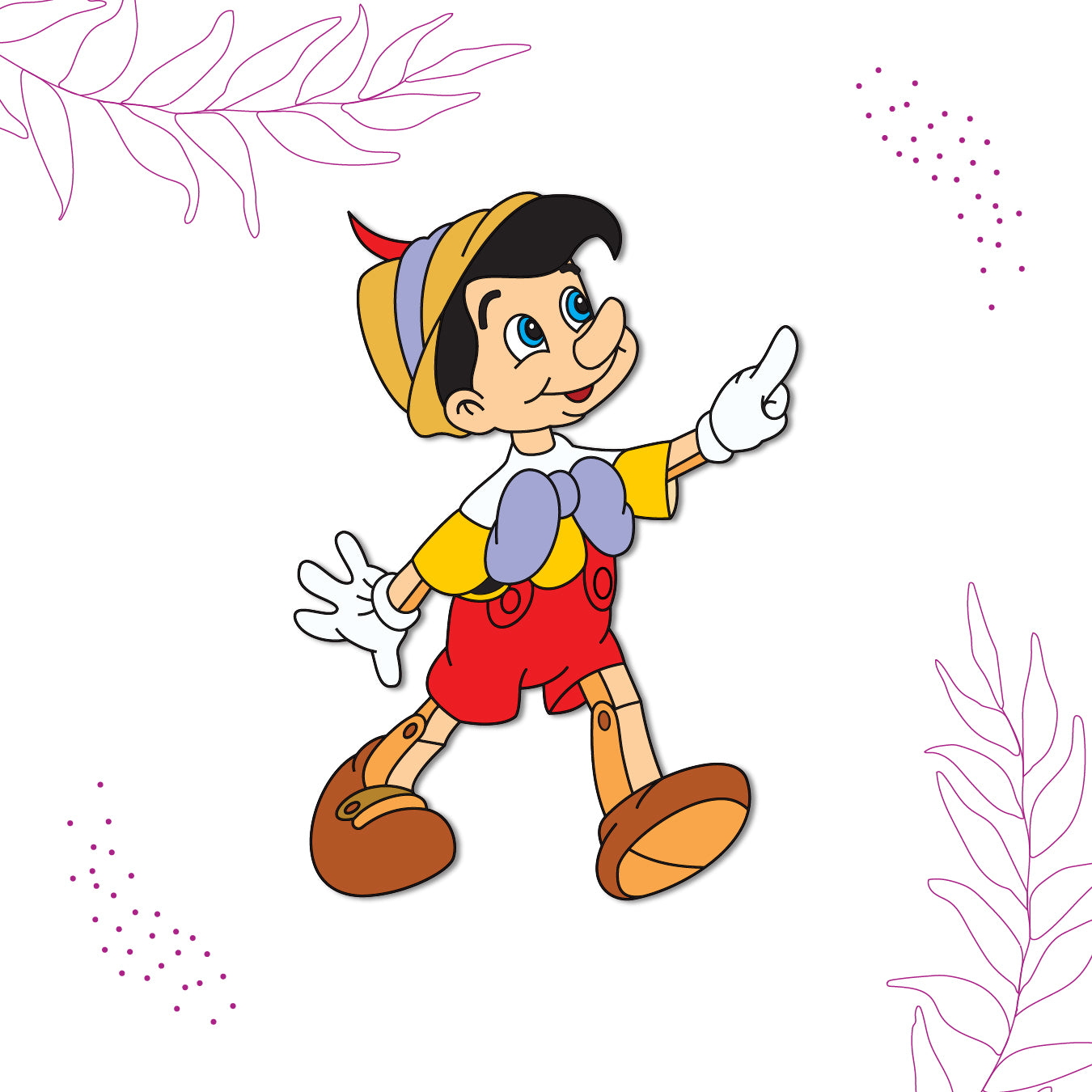 pinocchio-classic-cartoon-magnet-on-refrigerator