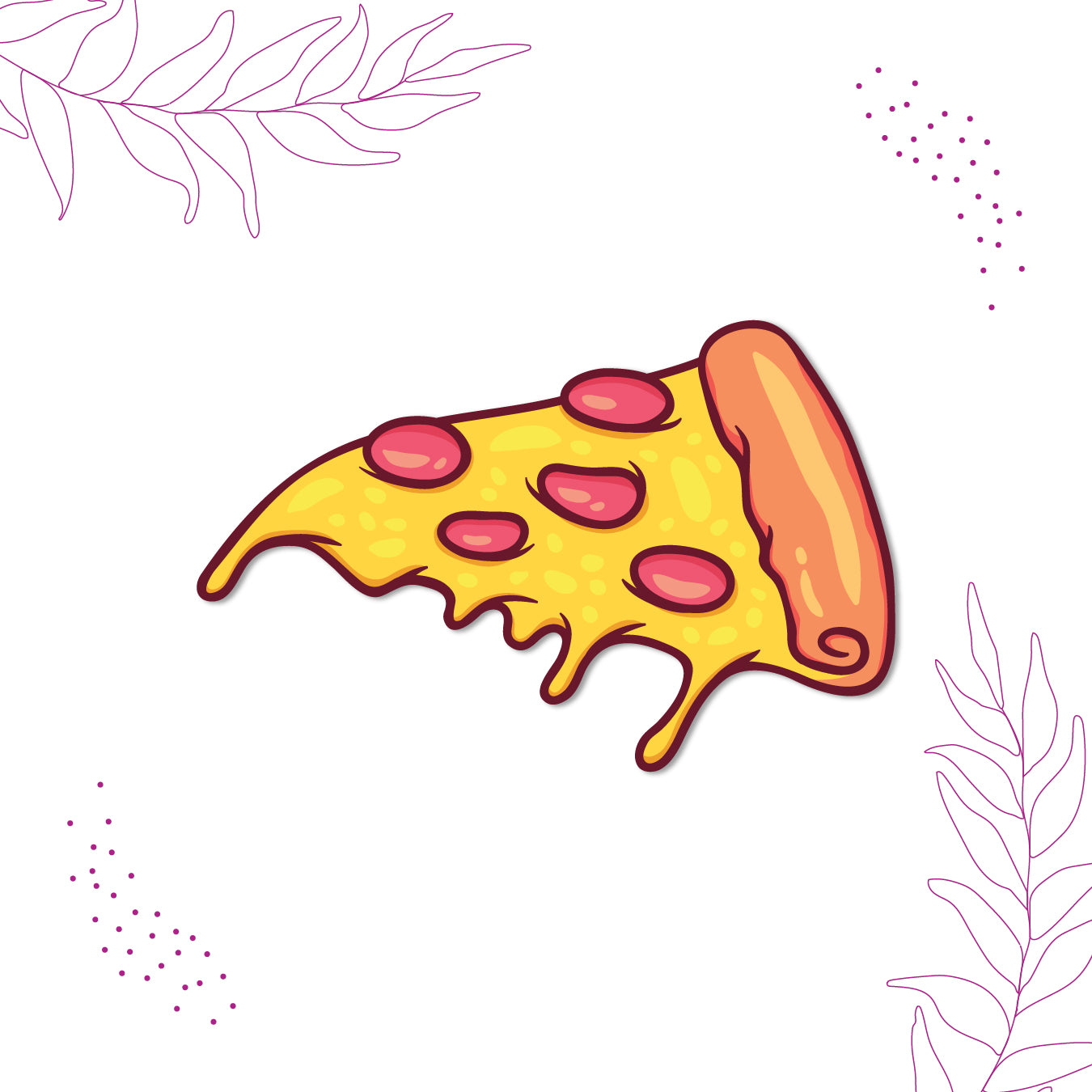 Pizza lovers fridge magnet India