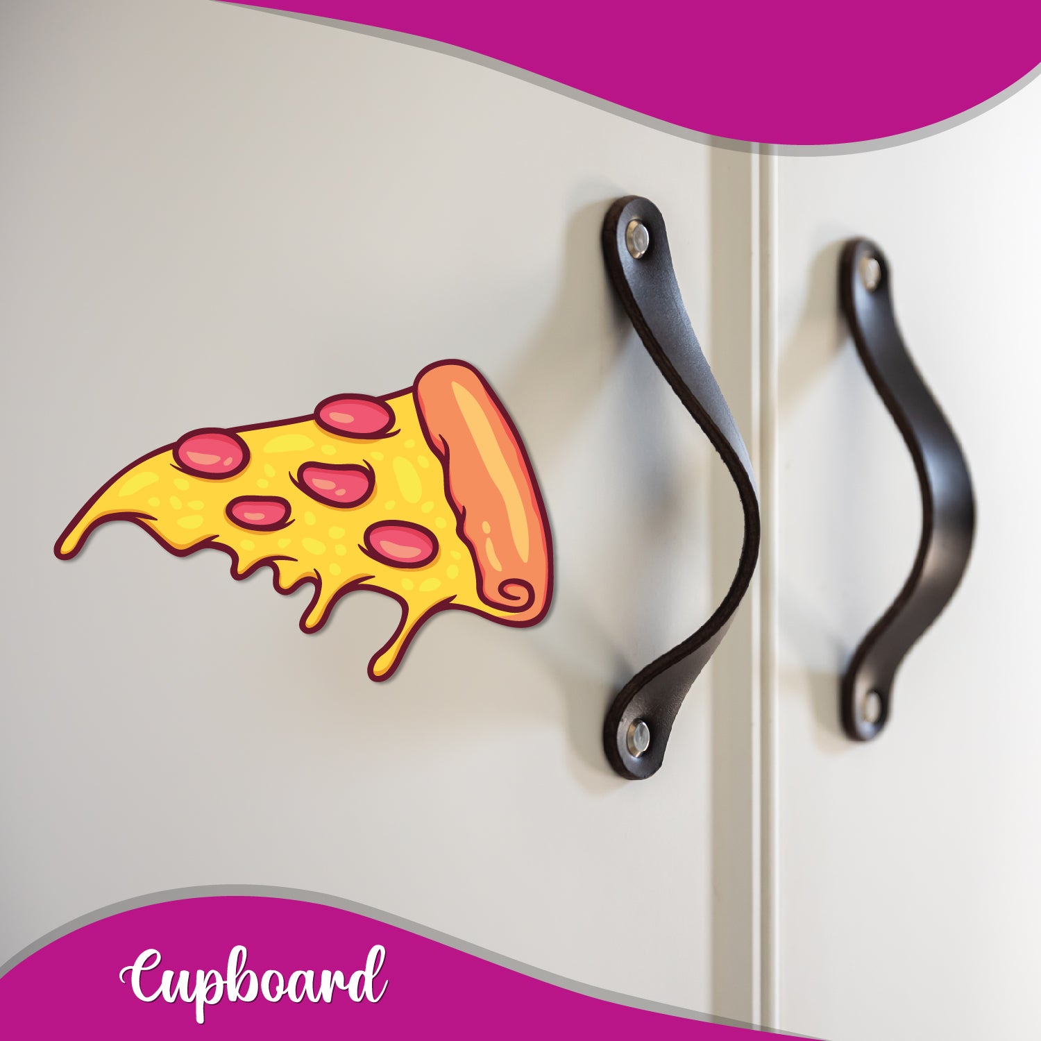 Cute quirky pizza fridge magnet gift