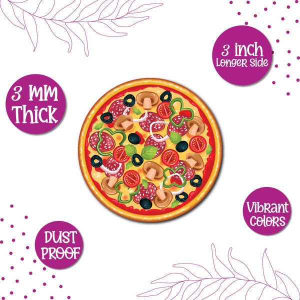 Pizza Wooden Fridge Magnet
