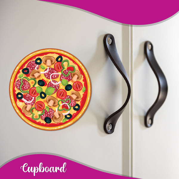 Pizza Wooden Fridge Magnet