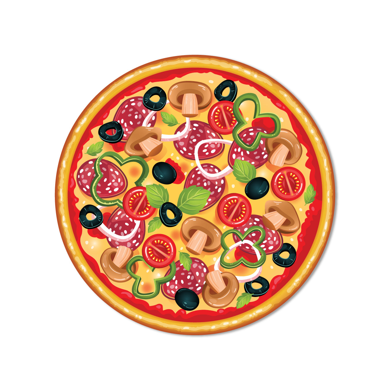 Cheesy pizza slice fridge magnet decor