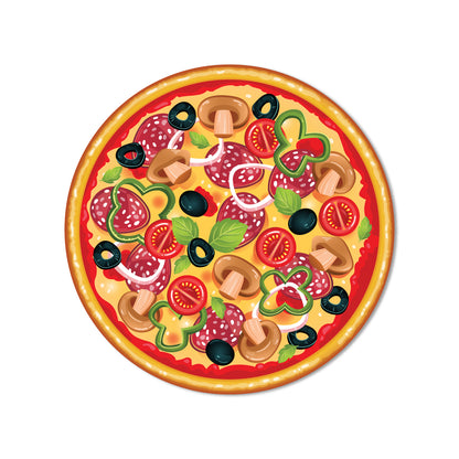 Cheesy pizza slice fridge magnet decor