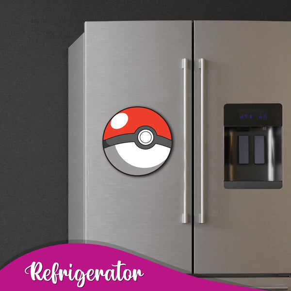 Poke Ball Wooden Fridge Magnet