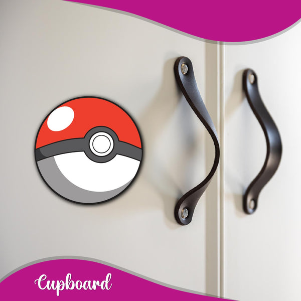 Poke Ball Wooden Fridge Magnet