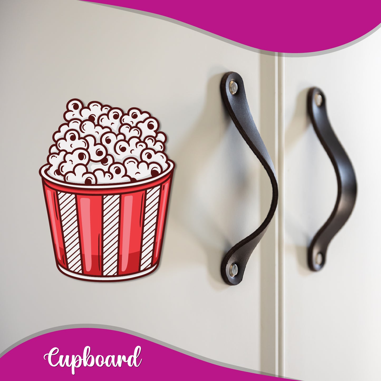 Fun quirky popcorn fridge magnet gift
