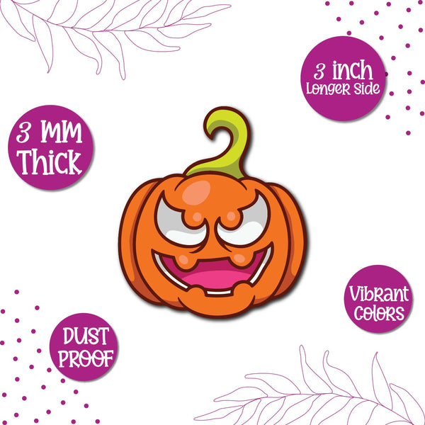 Pumpkin Wooden Fridge Magnet