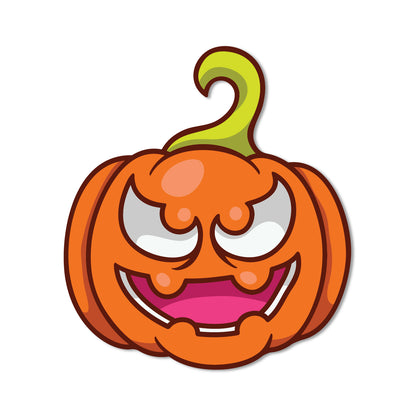 Orange pumpkin fridge magnet decor
