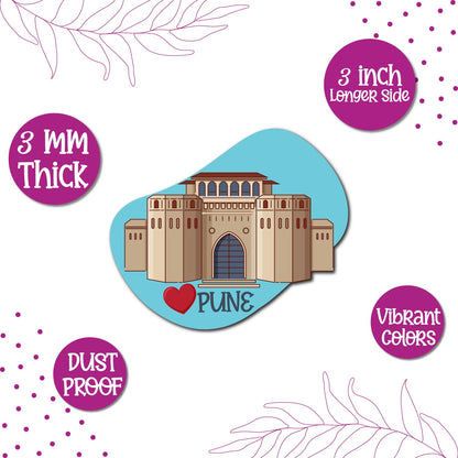 Shaniwar Wada Wooden Souvenir Magnet by Bhai Please