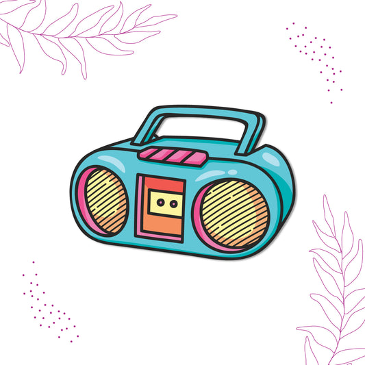 Radio Wooden Fridge Magnet