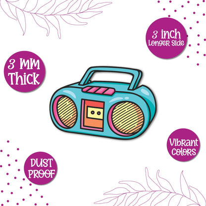 Radio Wooden Fridge Magnet