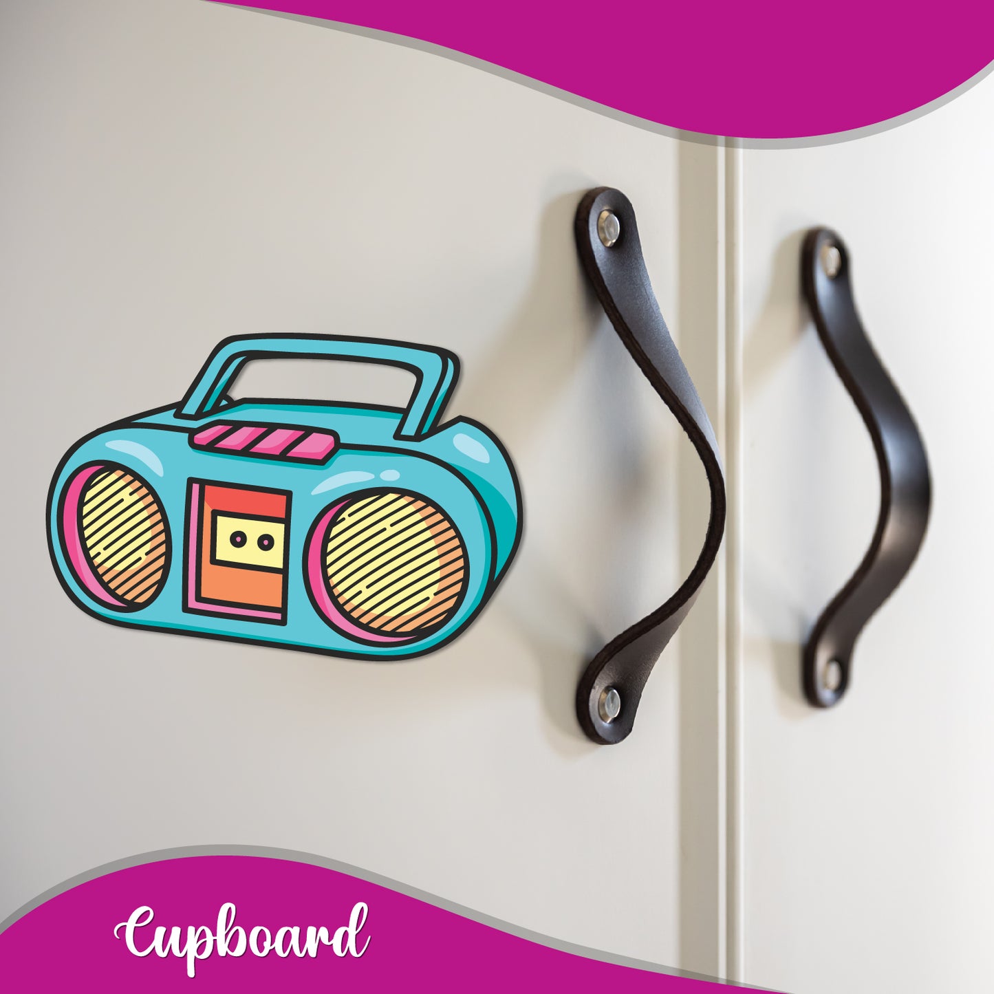 Radio Wooden Fridge Magnet