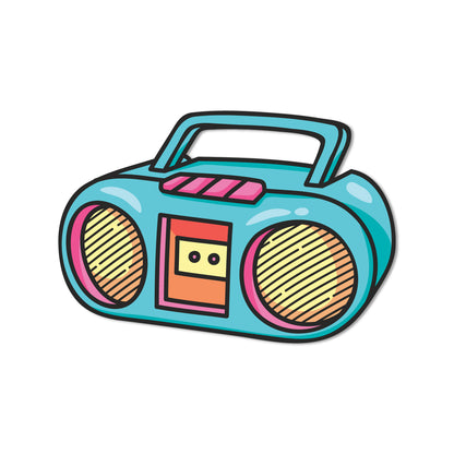 Radio Wooden Fridge Magnet