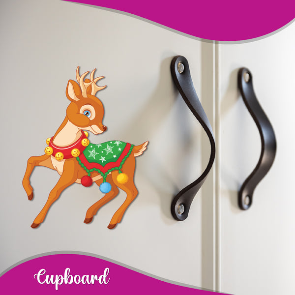 Reindeer Wooden Fridge Magnet