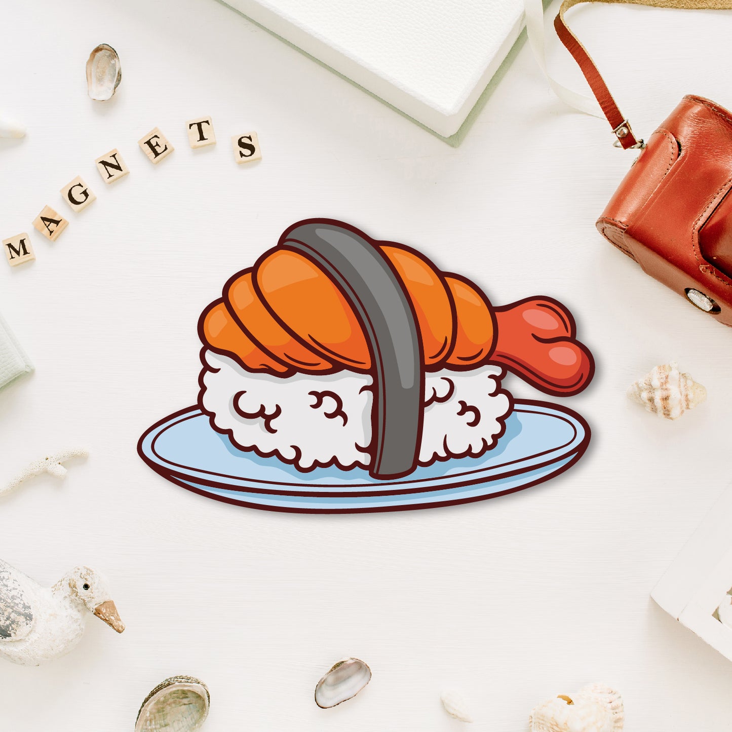 Rice with chicken fridge magnet foodie decor