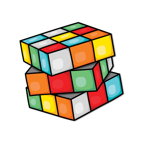 Rubik's Cube Wooden Fridge Magnet