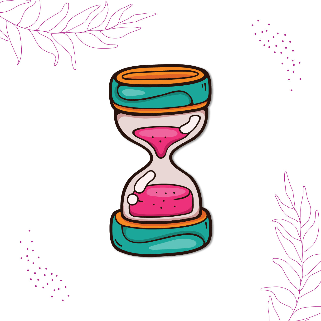 Sand Timer design fridge magnet India
