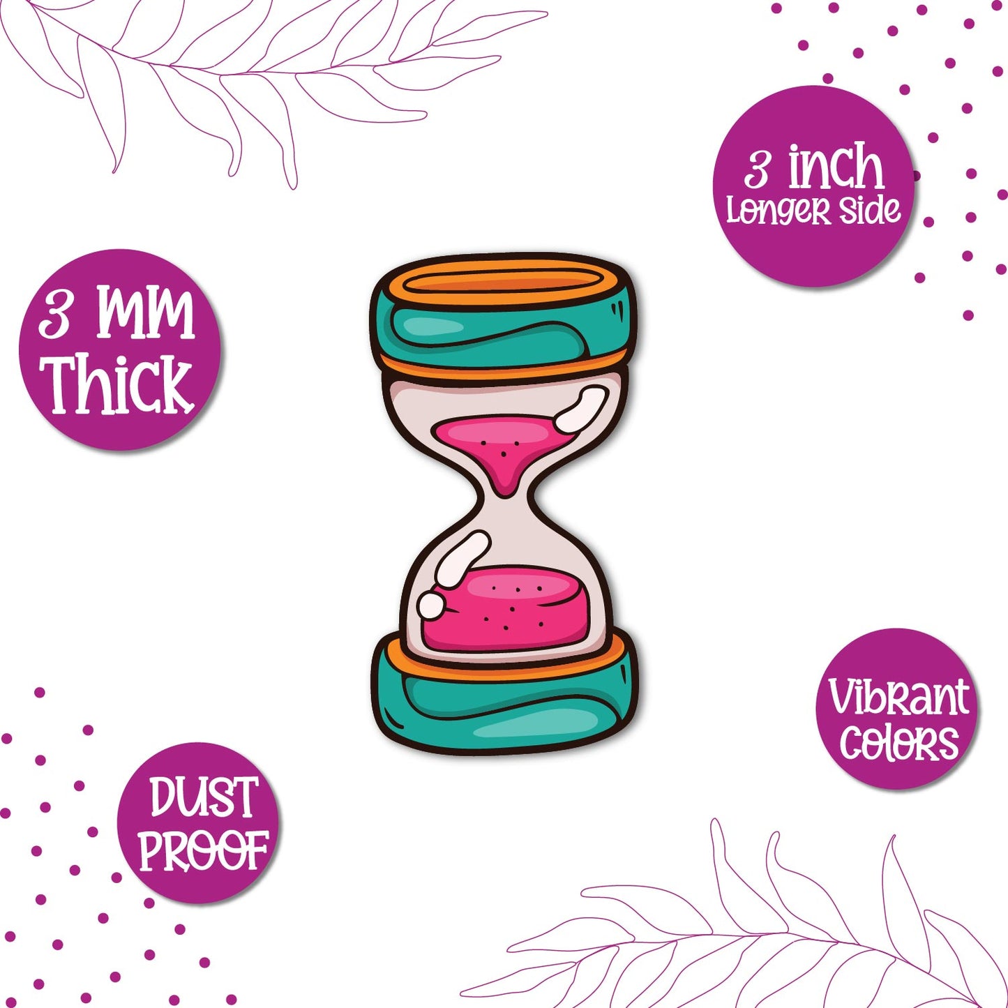 Sand Timer fridge magnet kitchen decor