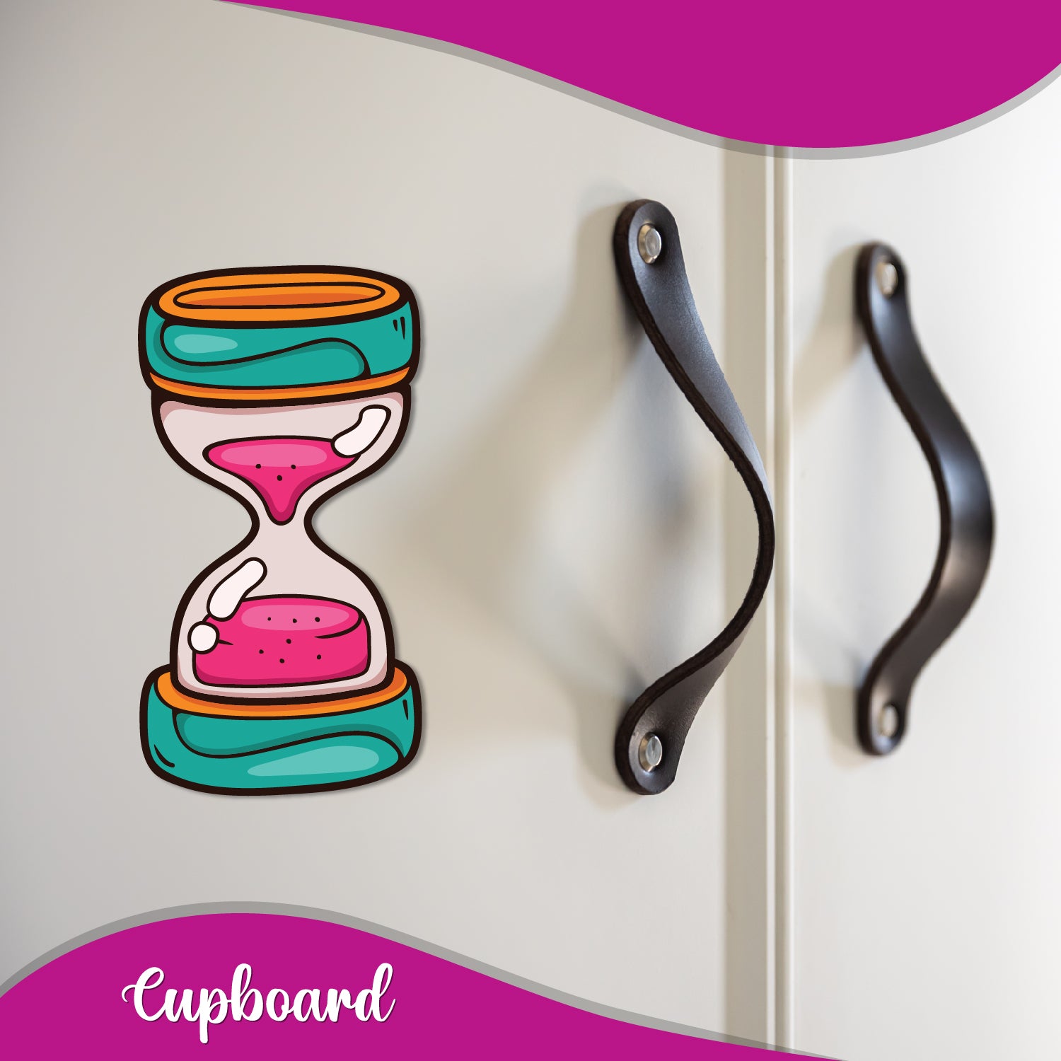Sand Timer lovers quirky fridge magnet gift