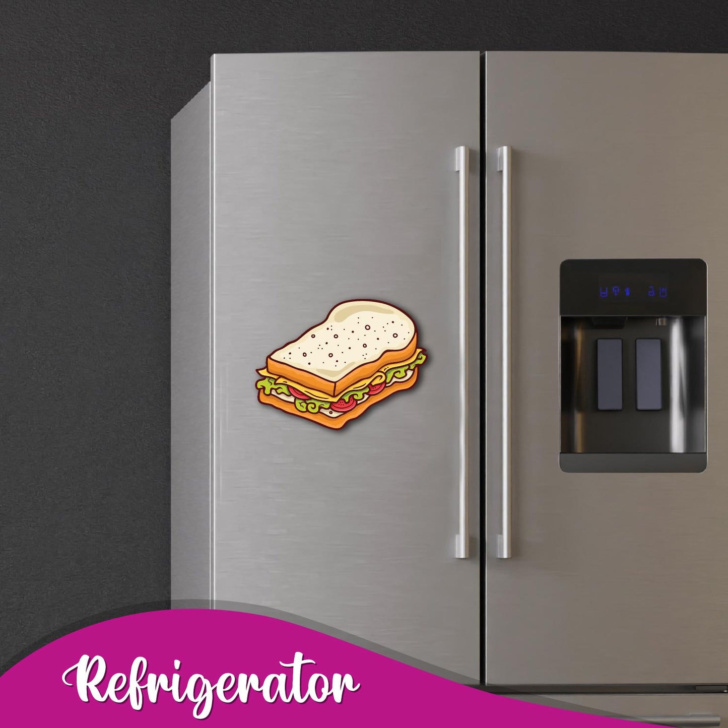 Cute sandwich fridge magnet accessory