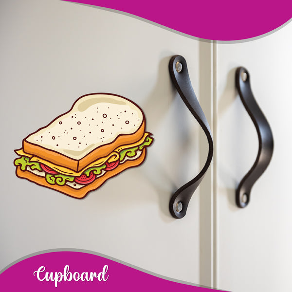 Sandwich Wooden Fridge Magnet