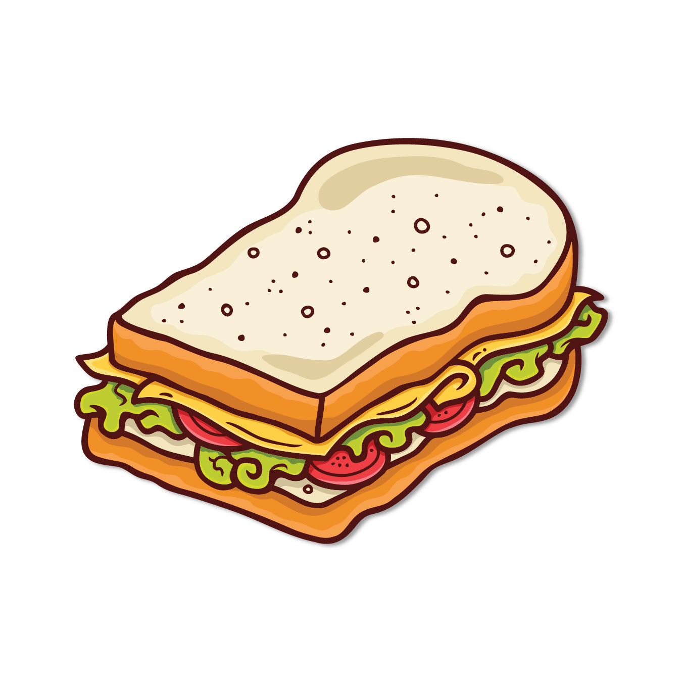 Fast food sandwich fridge magnet decor