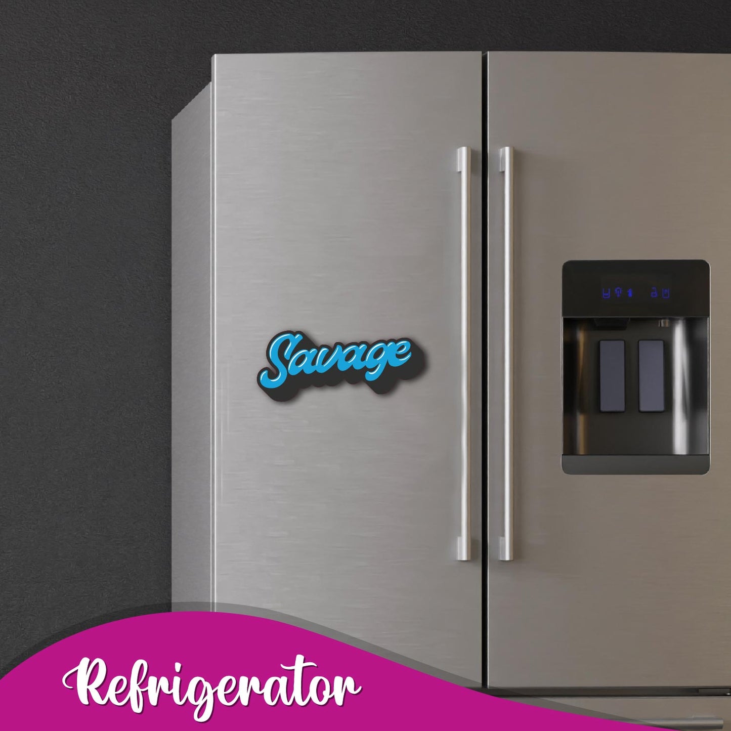 quirky Savage collectible fridge magnet