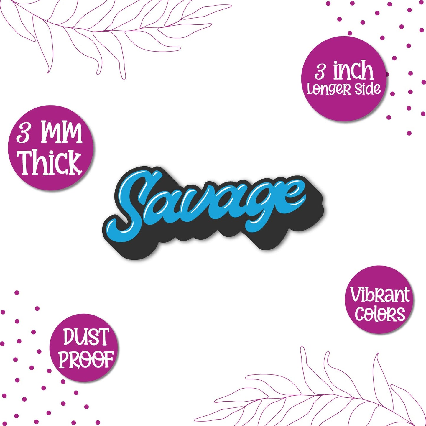 Savage fridge magnet kitchen decor