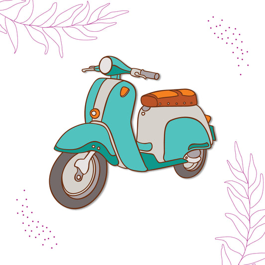 Scooter design fridge magnet India