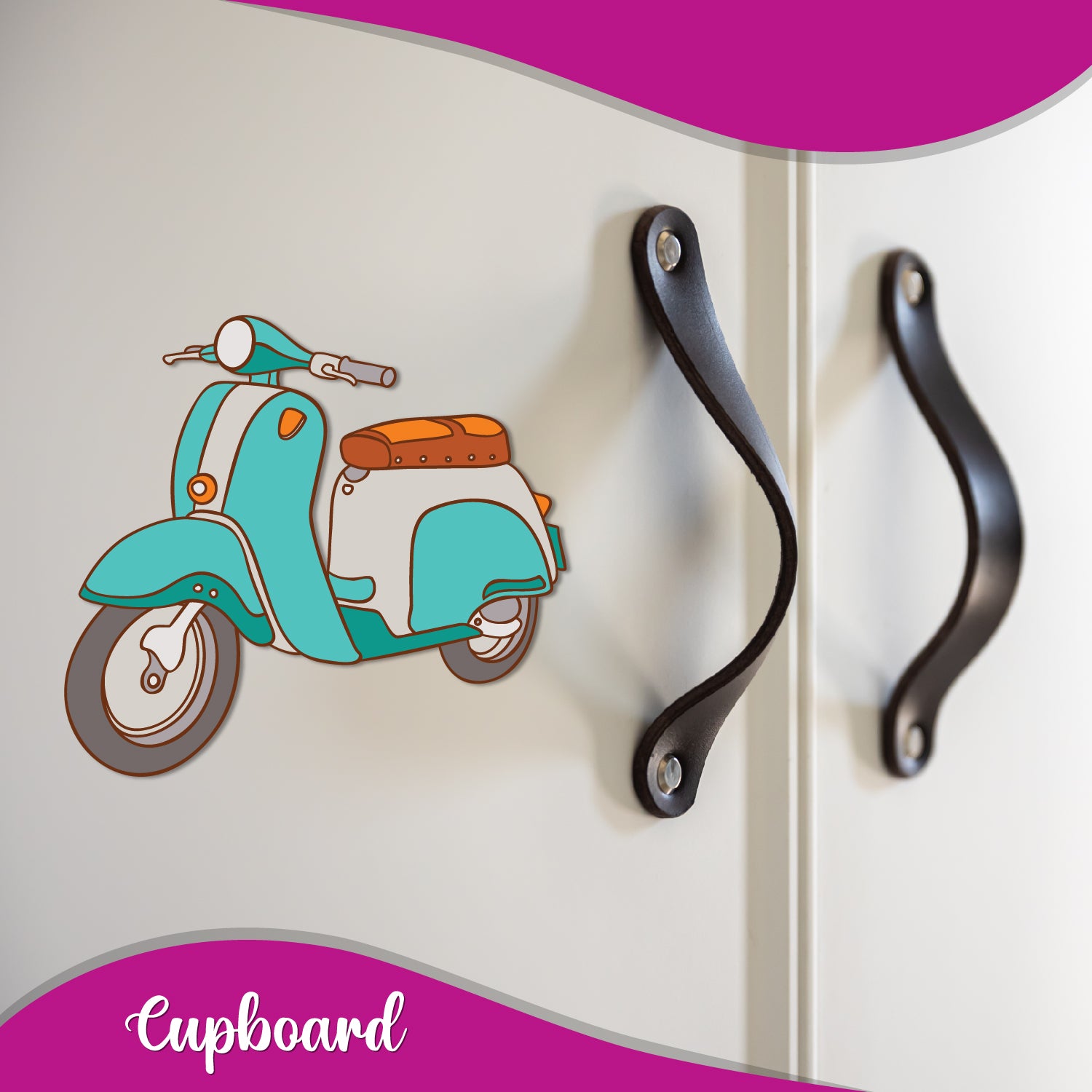 Scooter lovers quirky fridge magnet gift