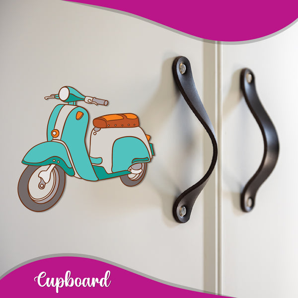 Scooter Wooden Fridge Magnet