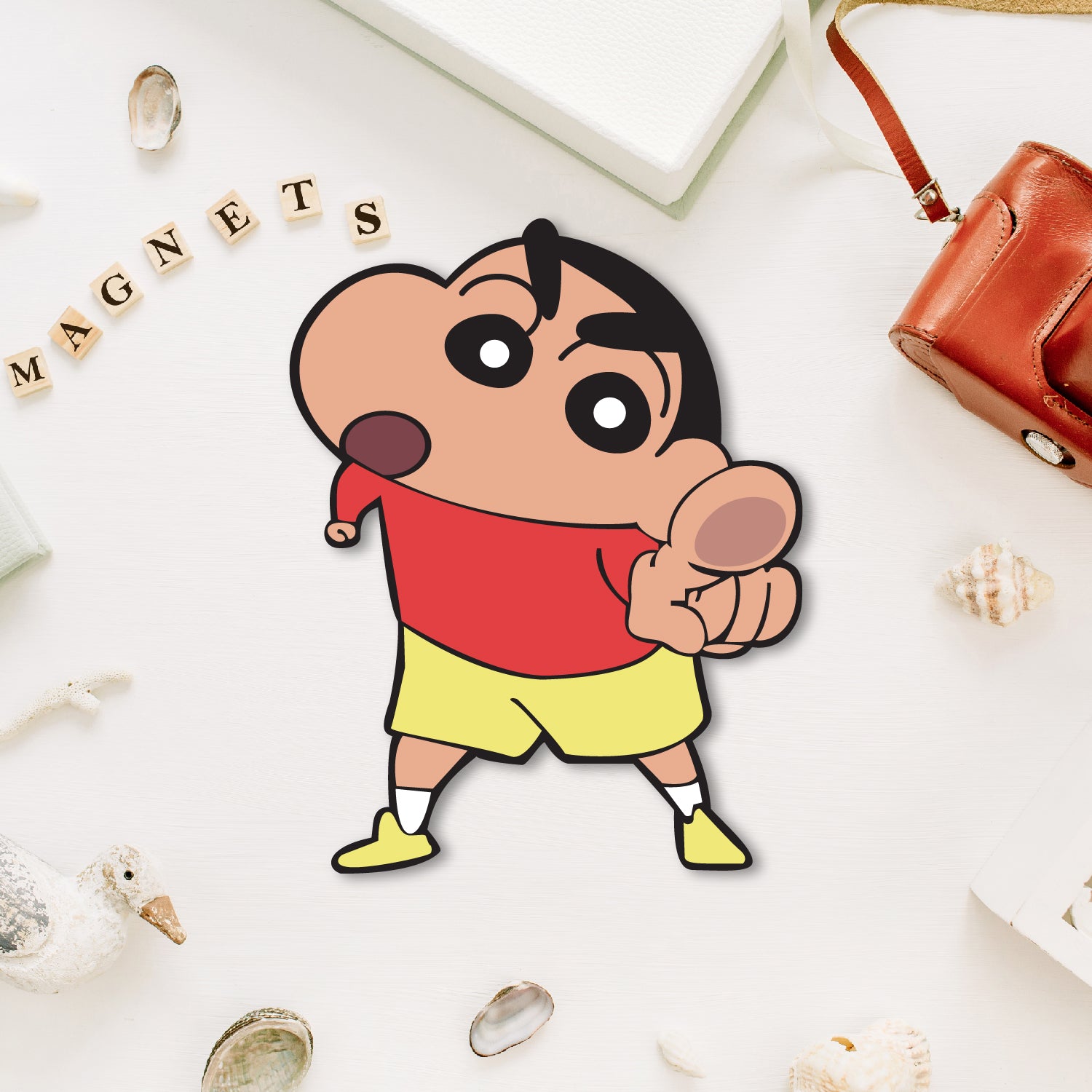 Shinchan Wooden Fridge Magnet