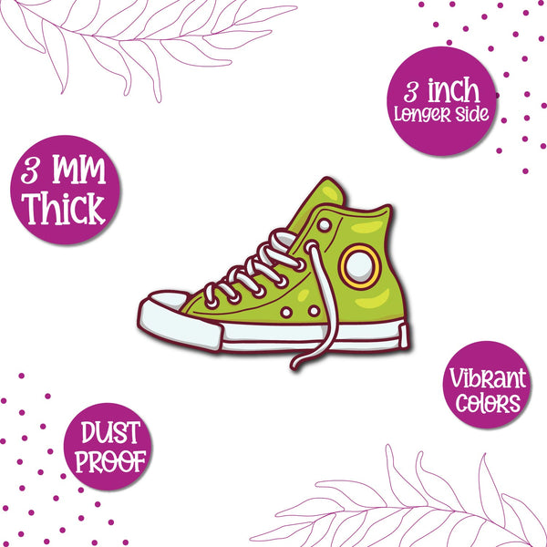 Shoe Wooden Fridge Magnet